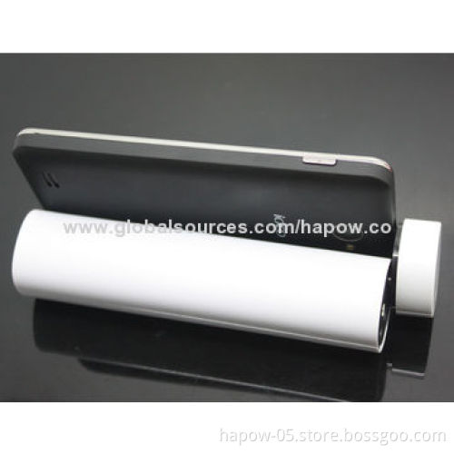 Portable Mini Speaker Power Bank with Phone Holder, Made of ABS + PC, 3W Rated Power